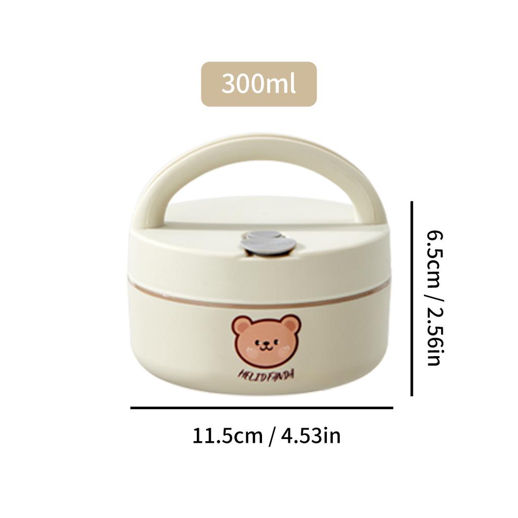 Ceramic Lunch Box Portable Insulated Food Storage Container With Lid Microwave Bento Box Sealed Leak Proof Food Jar