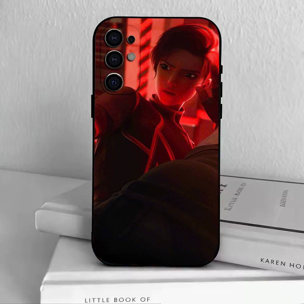 L-Ling Cage  Phone Case For Samsung S25,S24,S21,S22,S23,S30,Ultra,S20,Plus,Fe,Soft Silicone Black Cover