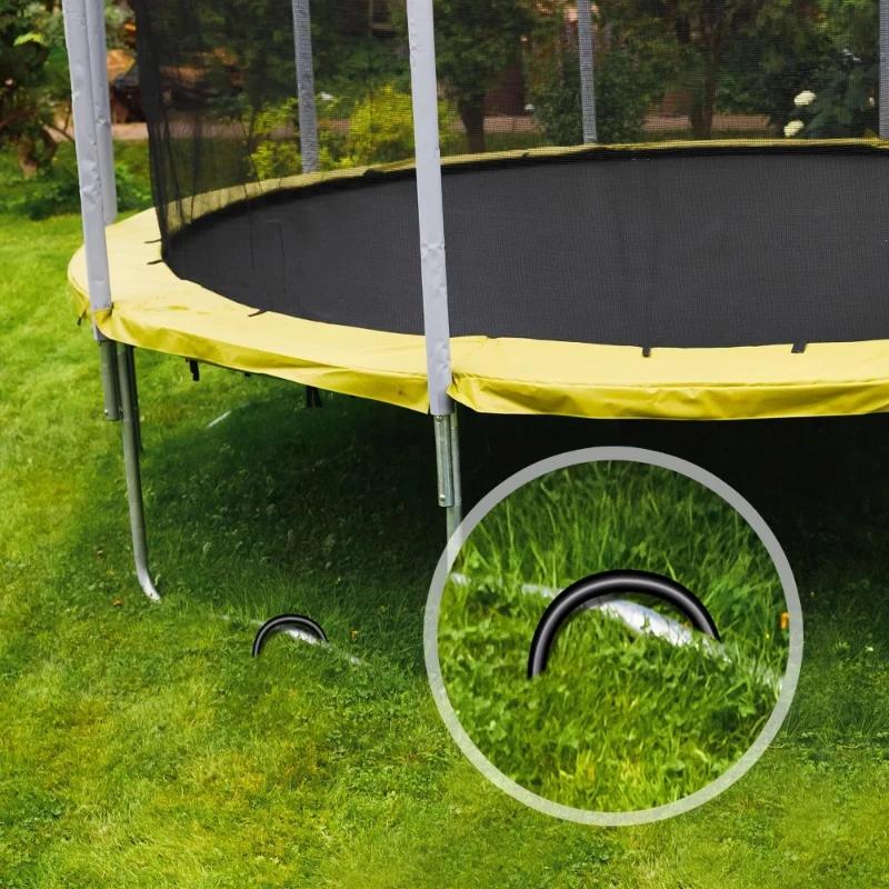 Top Quality 8pcs Heavy-duty Box Spring Anchor Kit, Suitable For Football Goals Upgraded Black Heavy-duty U-shaped Ground Nails