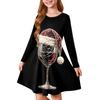 Girls' Princess Dress - Long Sleeve A-Line T-Shirt Dress Christmas Day