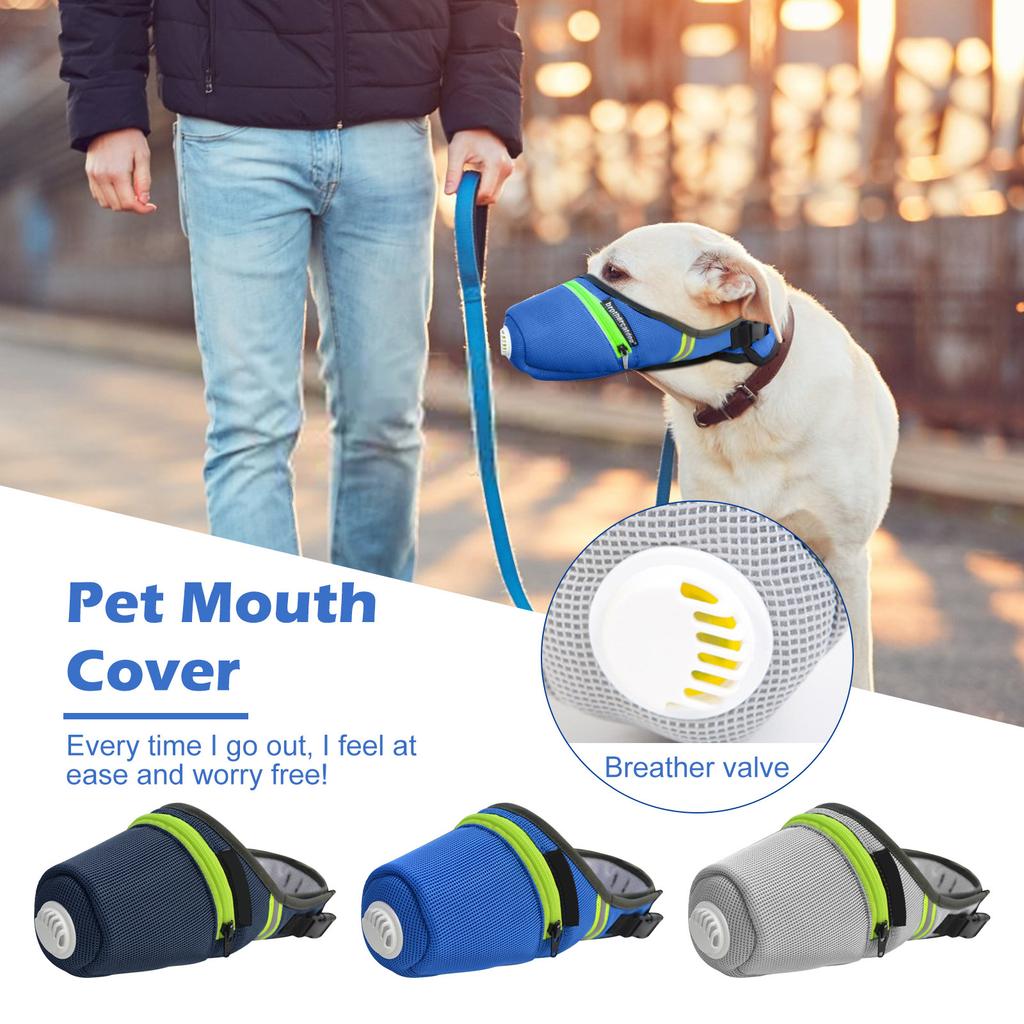 Dog Mask, Reusable Breathable Dog Filter Mask, Adjustable Dog Gas Face Mask, Dog Mask Dog Respirator Mask, Muzzle For Large Dog And Small Dog