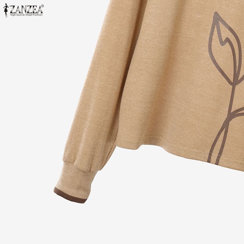 ZANZEA Женский повседневный костюм из двух частей с длинным рукавом и брюками