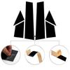 6Pcs Glossy Black Car Window Door Column B C Pillar Post Cover Trim For Fiat 500 2010 2011 2012 2013 2014-2020 Decor Stickers