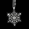 Frozen Snowflake Shiny Rhinestone Pendant Chain Necklace Christmas Gift