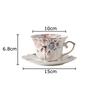 Gold-plated Lace Edge Classical Ceramic Cup&saucer Dining Table Coffee Mug Milk Mugs Afternoon Tea Teacup Fruit Juice Container