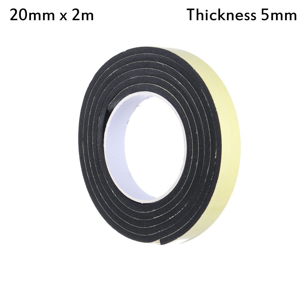 Door Waterproof Sound insulation Single Sided Adhesive Rubber Strip Tape Foam Sponge Seal Strip