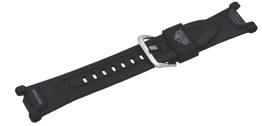 Casio 10631626 Genuine Factory Black Pro Trek Replacement Band - PRG240-1, PRG240-1B PRG40-3V
