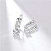 Серьги из стерлингового серебра 925 пробы для женщин, классические серьги-клипсы с цирконием, трендовые серьги на годовщину, нежные ювелирные украшения