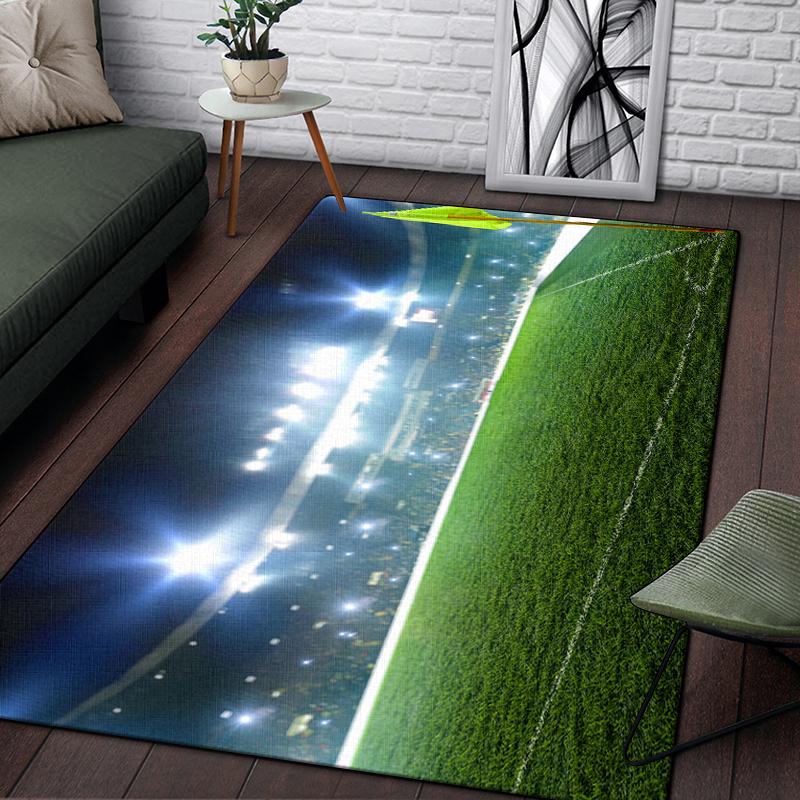 3d футбольный спортивный силуэтный ковер с узором для гостиной, коврики для кемпинга, пикника, противоскользящий коврик, коврик для ползания, подарок для фанатов