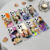 Чехол для телефона K-Anime Jojo's Bizarre Adventure для iPhone17, 16,15,14,13,12 Pro Max белый Конфетный Матовый Ударопрочный Чехол