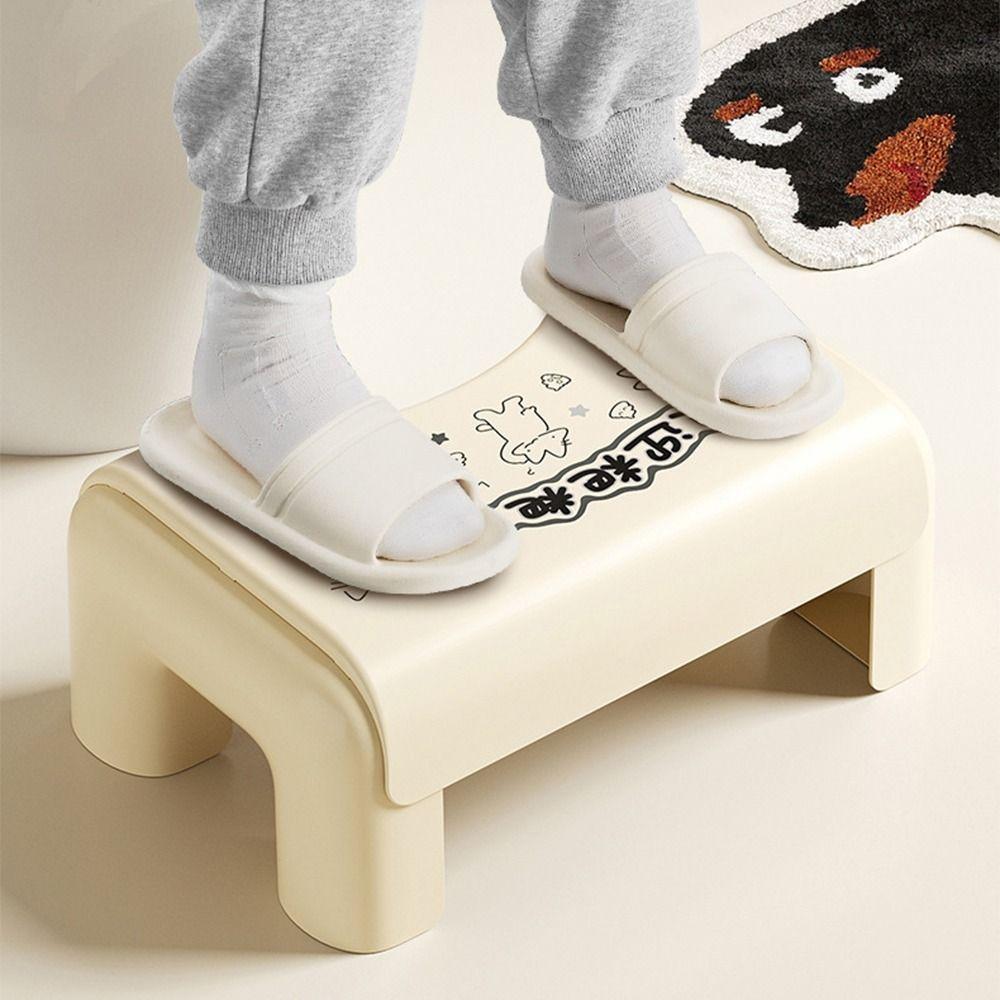Waterproof Bathroom Foot Stool Anti-Slip Children's Toilet Stool Pregnant Woman