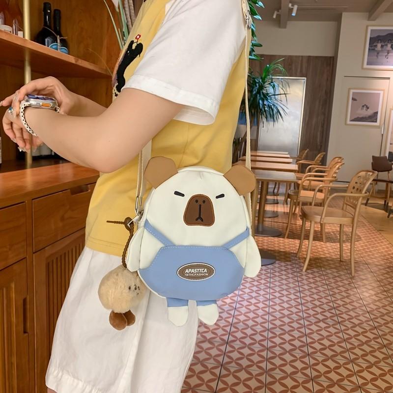 Детская сумка женская сумка через плечо мультяшный студент медведь сумка через плечо