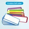 54Pcs Magnetic Dry Erase Reusable Name Tag Label Plate Easy Wipe-off Multiple Usage Colorful Fridge Name Tag Office Supplies