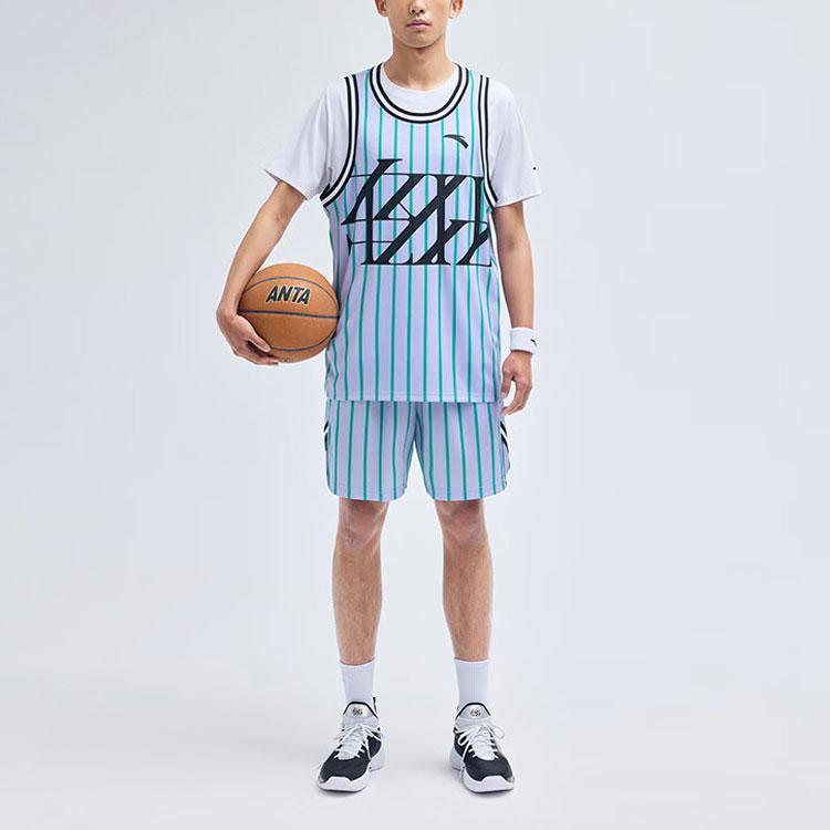Anta Basketball Collection Basketball Suit Men's Light Jade Purple 152321205-4