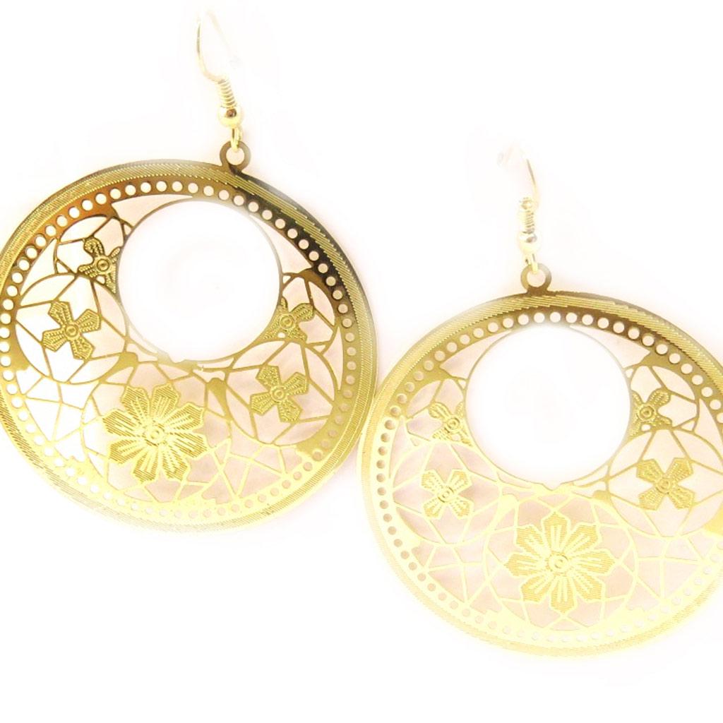 Les Trésors De Lily [L5223] - Золотые дизайнерские серьги «Кармен»