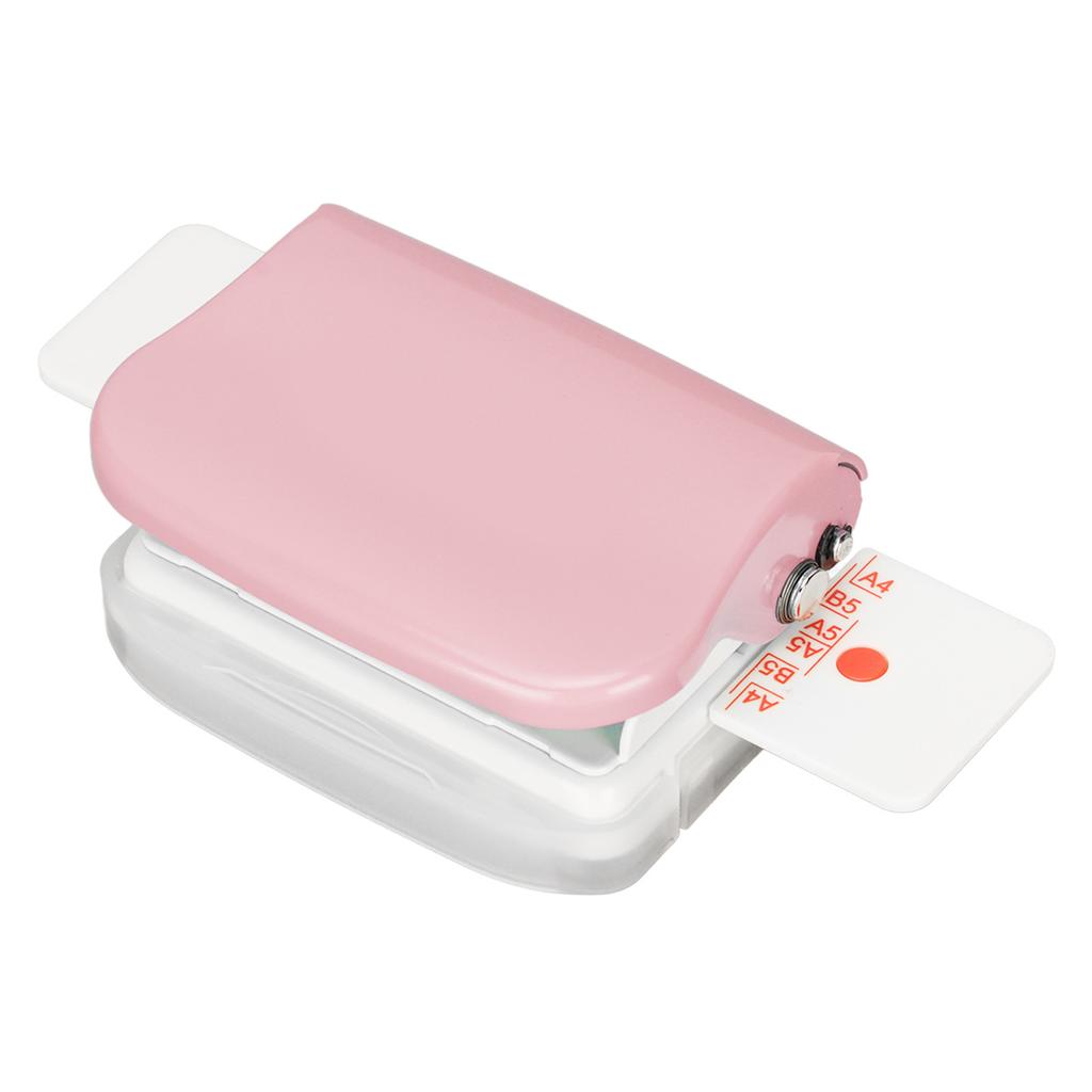 Manual Binding Machines Multipurpose 6 Holes Cinch Book Binding Machine for Home Office Pink