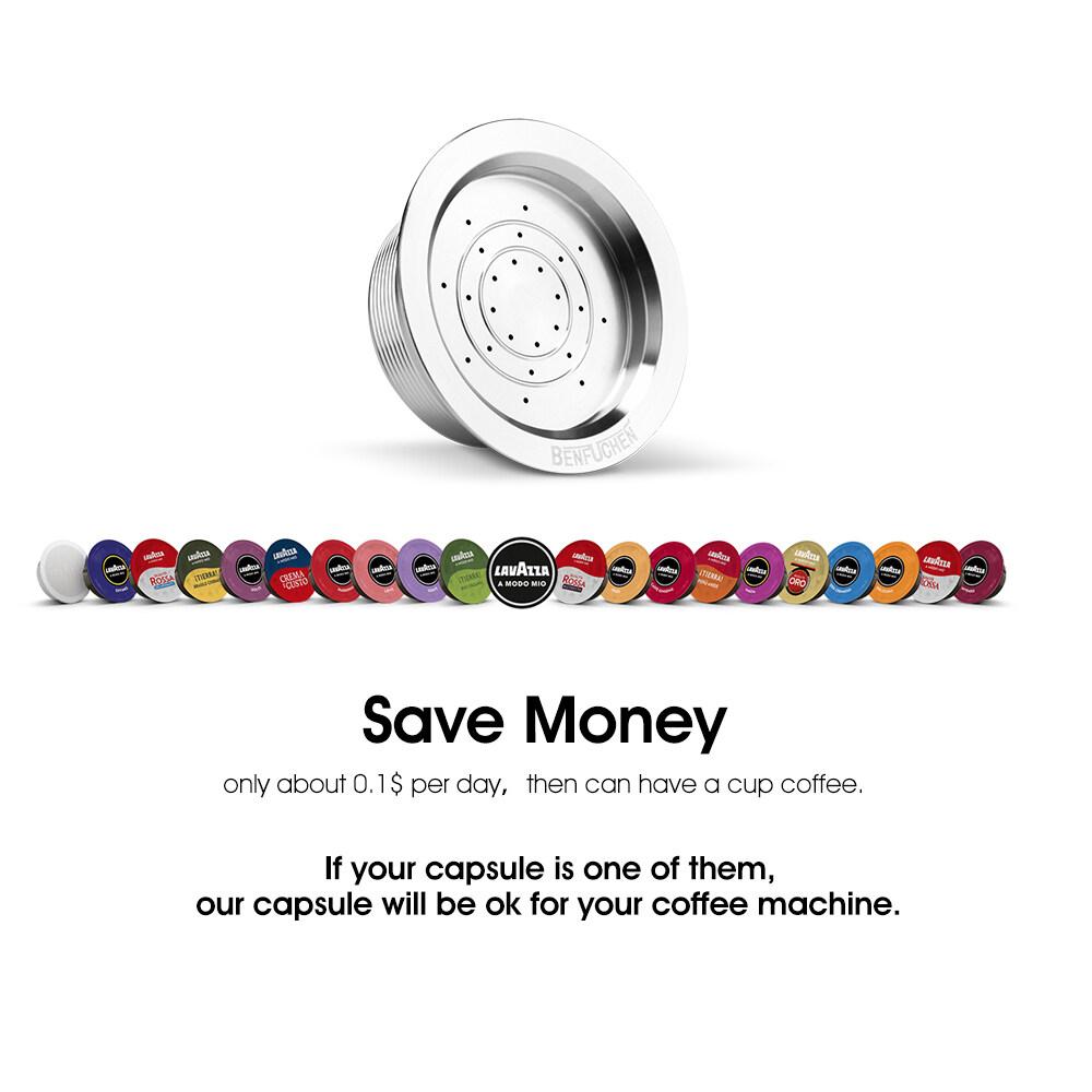 i Cafilas [HLM01] Многоразовый капсульный фильтр для кофе, многоразовые капсулы Crema из нержавеющей стали для кофемашины Lavazza LAVAZZA A MODO MIO JOLIE ESPRIA IDOLA