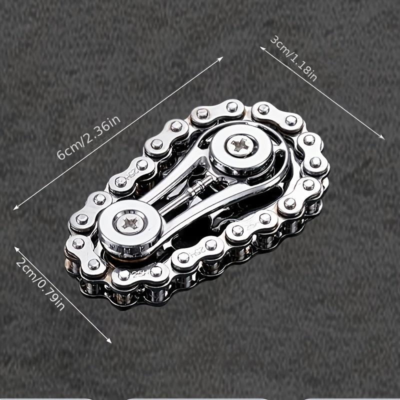 1/3pcs Sprockets Flywheel Fingertip Gyro Fidget Spinner Adult Kids Antistress Anxiety Metal Bike Chains EDC Spinner Fidget Toys
