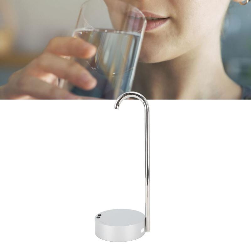 Desktop Water Dispenser Automatic Drinking Electric Mineral Water Bottle Pump For Home And Office Silver