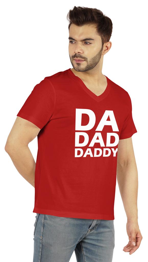 Inkmeso Mens Tshirt   Da Dad Daddy   Graphic Tshirt For Dad Gift Tee Shirt For First Time