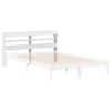 Vidaxl Wezgłowie Do Łóżka, Z Półkami, Białe, 150 Cm, Drewno Sosnowe