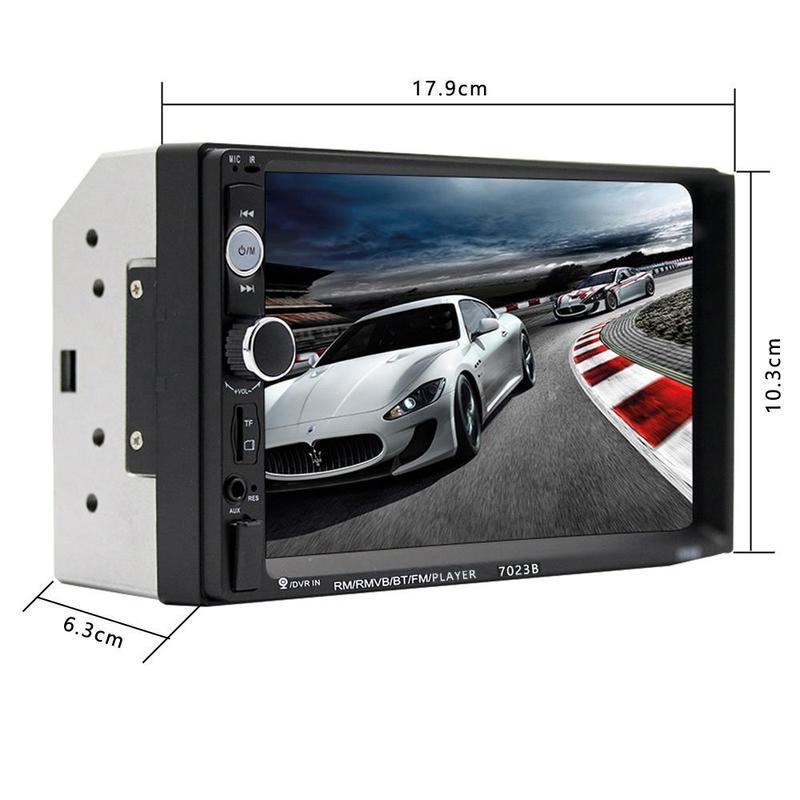 HD 7-дюймовый Сенсорный Экран Автомобильный MP5 Плеер FM-радио Bluetooth 3D Стерео Музыка Громкая Связь + Задняя Камера