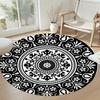 Round Office Rug Design for Decorate room Living Rooms Entryway Kitchen Anti-slip Round Rug Decorate Offices Perfect Gift for Women Men