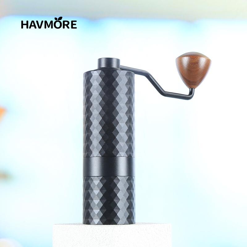 HAVMORE Обновленная ручная кофемолка CNC Профессиональная из нержавеющей стали Алмазная Регулируемая Ручная Жерновая Для помола кофейных зерен
