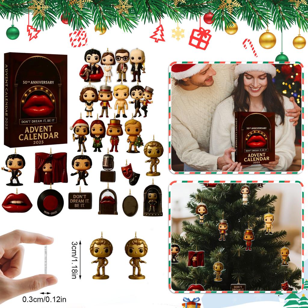 Advent Calendar Contains 24 Gifts, Cute Figures Doll Advent Calendar, Countdown Calendar With Surprise Toys, Collectible Figures Gift For Kids