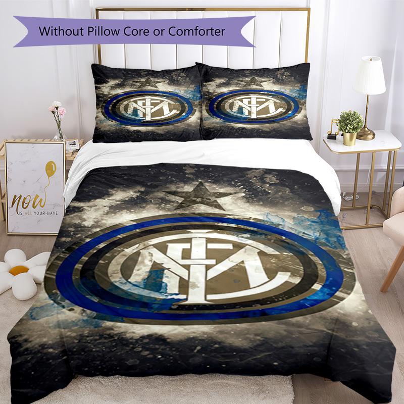 Inter Milan Bedding Set Breathable Duvet Cover With Pillowcases Home Decoration Birthday Gift