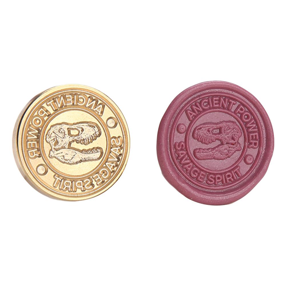 Меловой ископаемый Запечатывающие Штампы Голова Ископаемого Динозавра Восковая Печать Для Скрапбукинга Украшение Конверта Приглашения