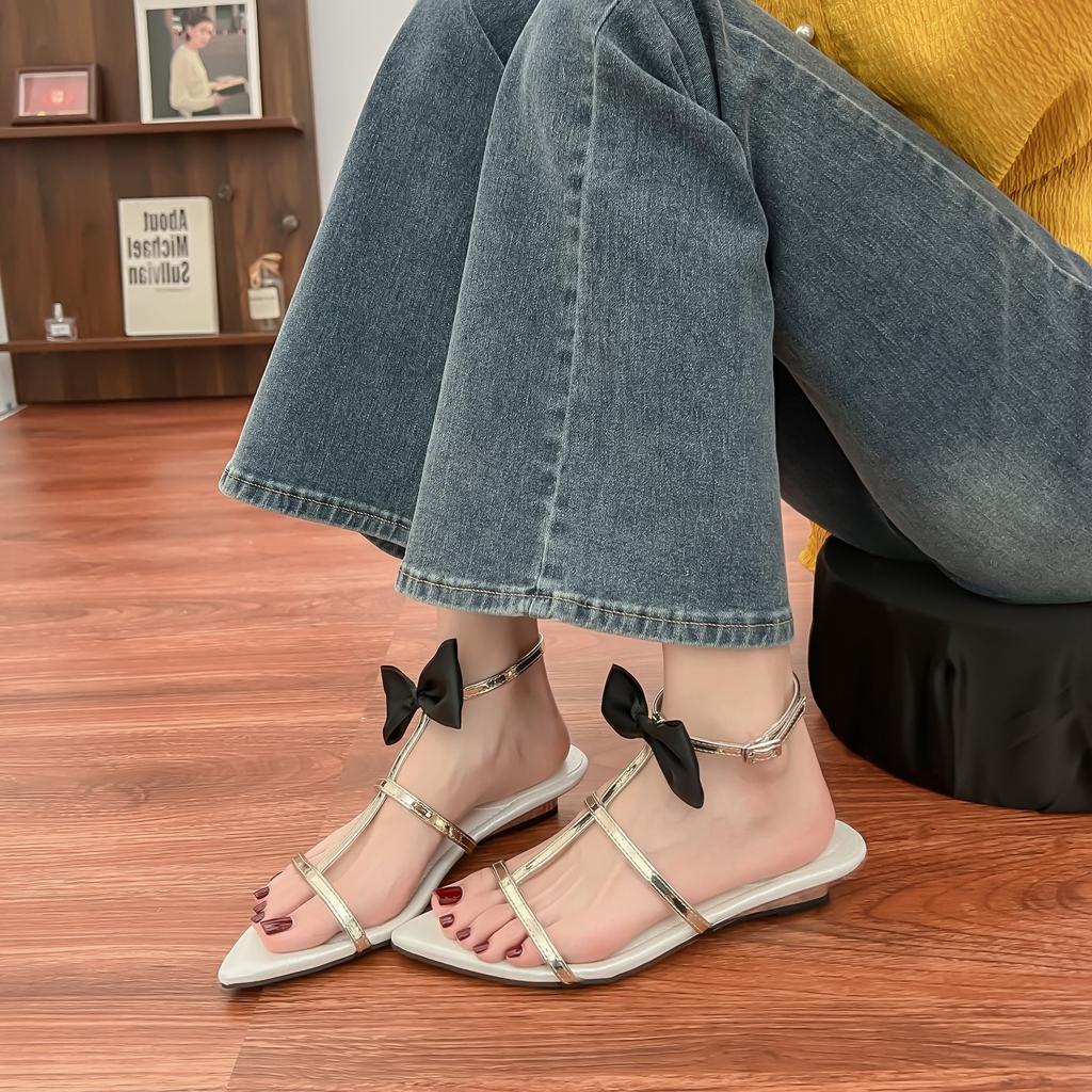 Sandals Women's Summer Sexy Pointed Toe Slope Heel Cool Slippers Women's Wear High-end Versatile Women's Shoes Breathable