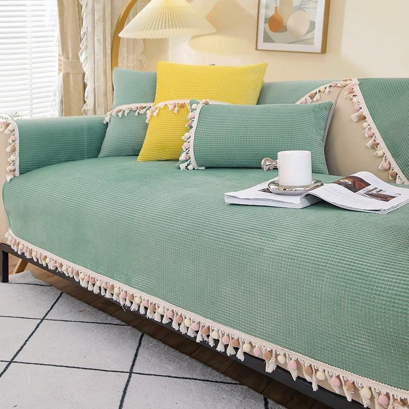 Cream Style Chenille Sofa Cushion Four Seasons Universal New Non-Slip Seat Cushions Sofa Cover Backrest Cover Towel