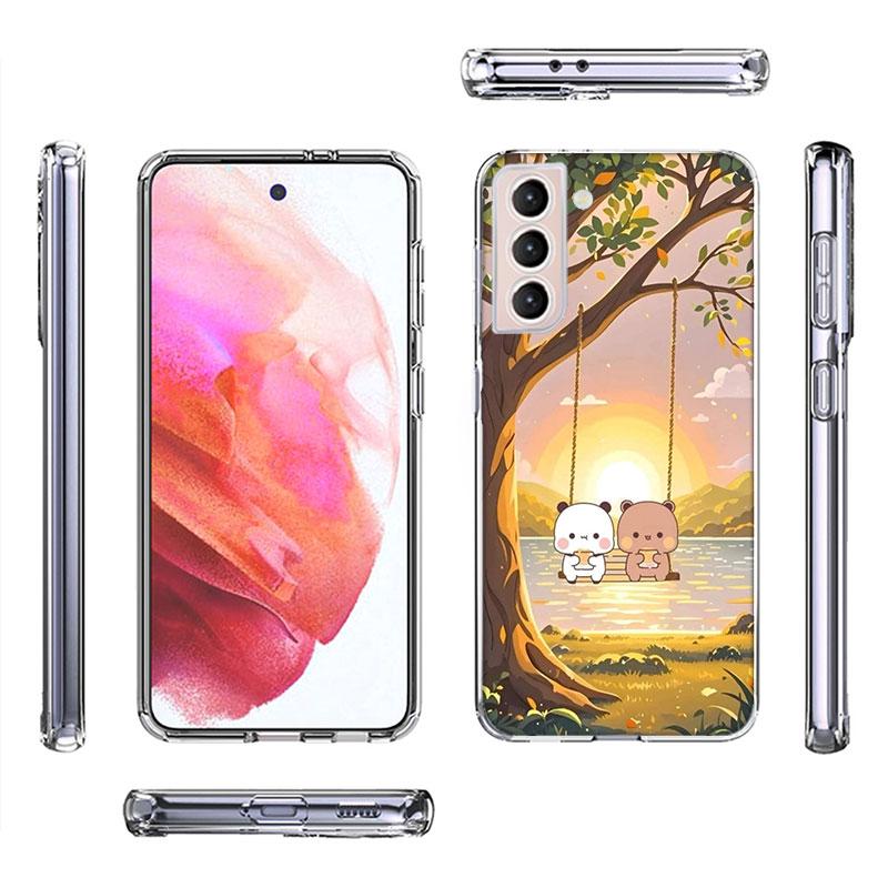 Милый чехол для телефона BuBu DuDu для Samsung A16 A26 A36 A56 A17 A15 A25 A35 A55 A14 A24 A34 A54 A04S A05S Galaxy Note 20 10 9 8 A9 A8