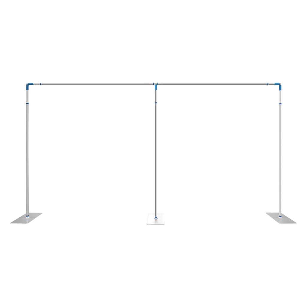 10x20ft Backdrop Stand Pipe Kit, Curtain Frame Professional Background Support Telescopic Stand for Wedding Party Celebration