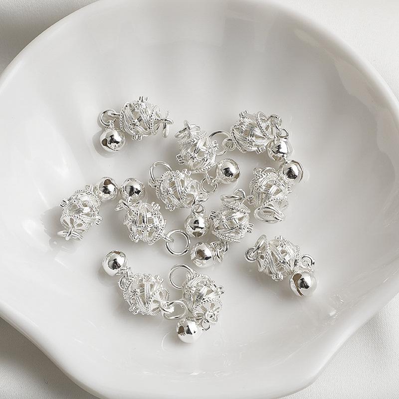 Подвеска-фонарик с цирконом, колокольчик, капля воды, наполнитель из 14-каратного золота, кулон-шарм для изготовления украшений своими руками