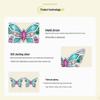 Silver Ziyun S925 Sterling Silver Colorful Butterfly Earrings for Women - Spring Design