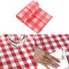 1Pc Disposable Thickening Red Checkered Tablecloth For Party Weddings Plastic Waterproof Picnic Picnic Mat Home Decoration