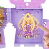 Mattel Disney Princess Rapunzel and the Tower (Stacking Castle Series Mini Doll) Dress-up Doll House Pretend Play Playset with 1 Mini Doll for Ages 3