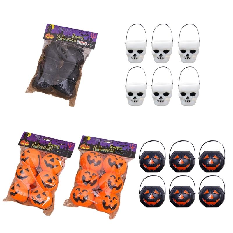 Декорации-ведерки с пламенем на Хэллоуин для вечеринки, празднования и туристических мест