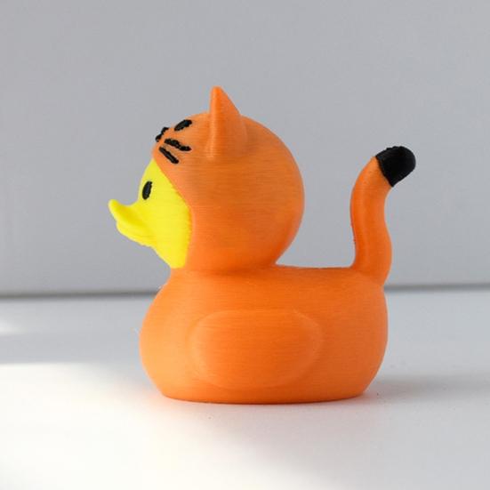 3D-печатная фигурка утки Смешная статуэтка утки Тигр/Крокодил/Акула Коллекционный элемент декора утки для ванной комнаты, домашнего офиса, полки стола