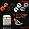 2 Pair Silicone Anti-Slip Earphone Protective Cover Case Eartips for Air-pods 1 2