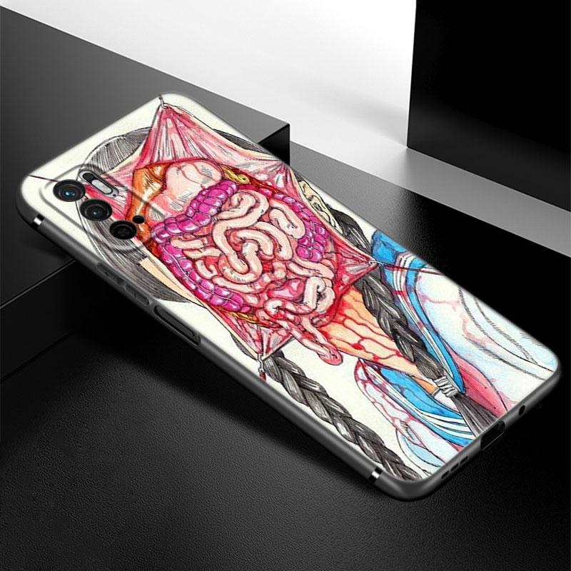 Чехол для телефона Shintaro Kago с рисунком ужасов для Xiaomi Redmi Note 7 8 9 10 Lite 11 11E 11T 12 Pro 11S 4G 10T 5G 8T 9S 10S