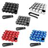 20-60Pcs Car Wheel Nut Caps 17/19/21mm Auto Hub Screw Cover Black Plastic Anti Dust Car Wheel Nut Bolt Covers Tire Acssories