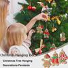 12Pcs/Set Christmas Gingerbread Man Ornaments for Home New Year Gift Christmas Tree Hanging Decorations Pendants