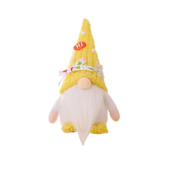 Веселая Рождественская кукла-гном, украшения, длинная борода, большой нос, безликая кукла старика, праздничный домашний декор, рождественский подарок