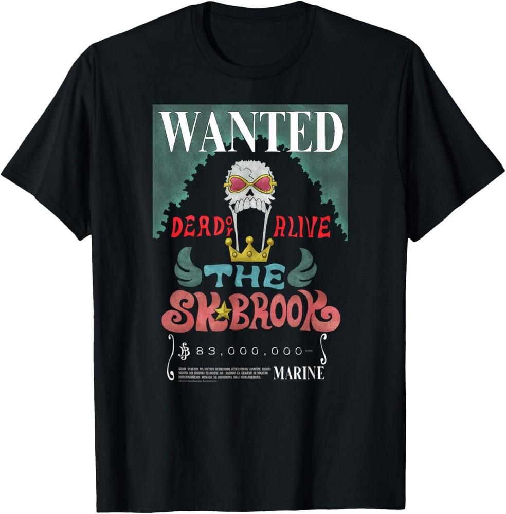 Anime Soul King Brook Wanted Poster T-Shirt