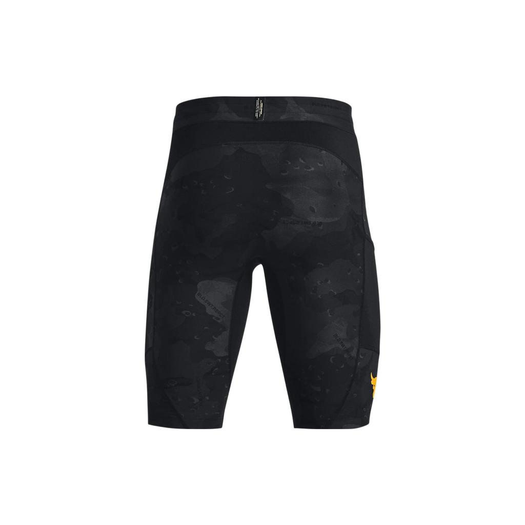 Under Armour Project Rock Johnson повседневные дышащие тренировочные шорты мужские шорты черные 1367132-001