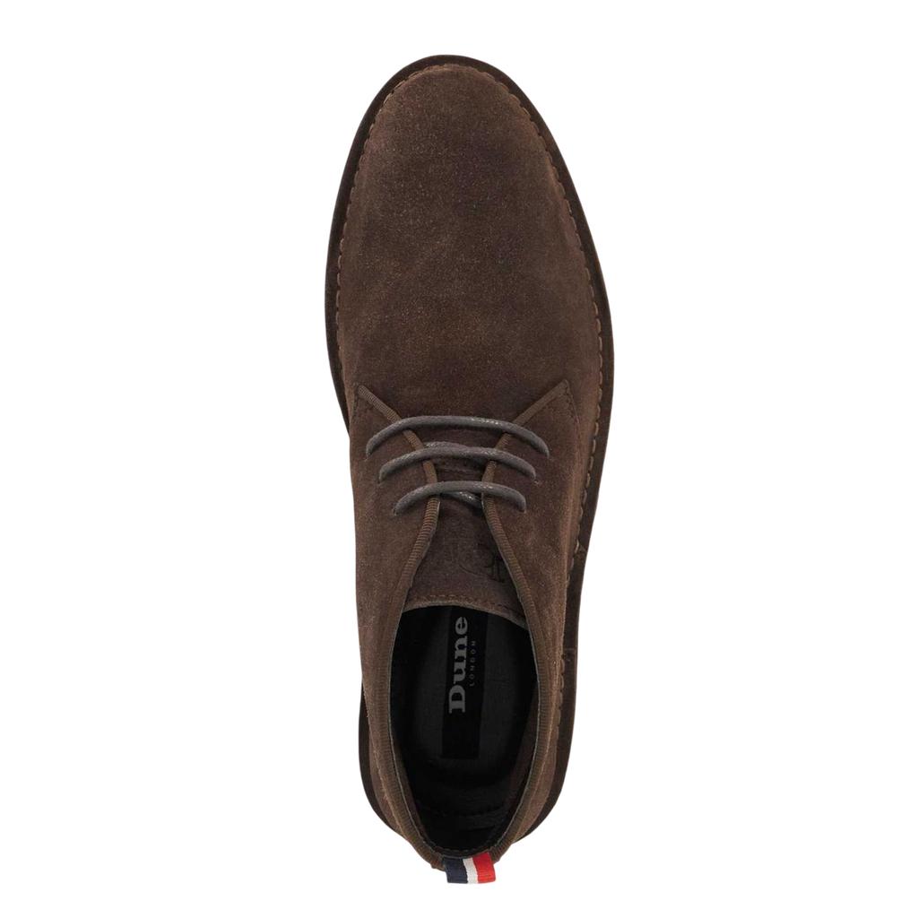 Dune London Mens Creed Leather Lace Up Chukka Boots