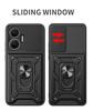 Slide Camera Armor Case For Xiaomi Poco F7 Pro F 7 Ultra M7 Plus 5G PocoF7 M 7 4G Protector Cover Ring Stand Holder Fundas Coque